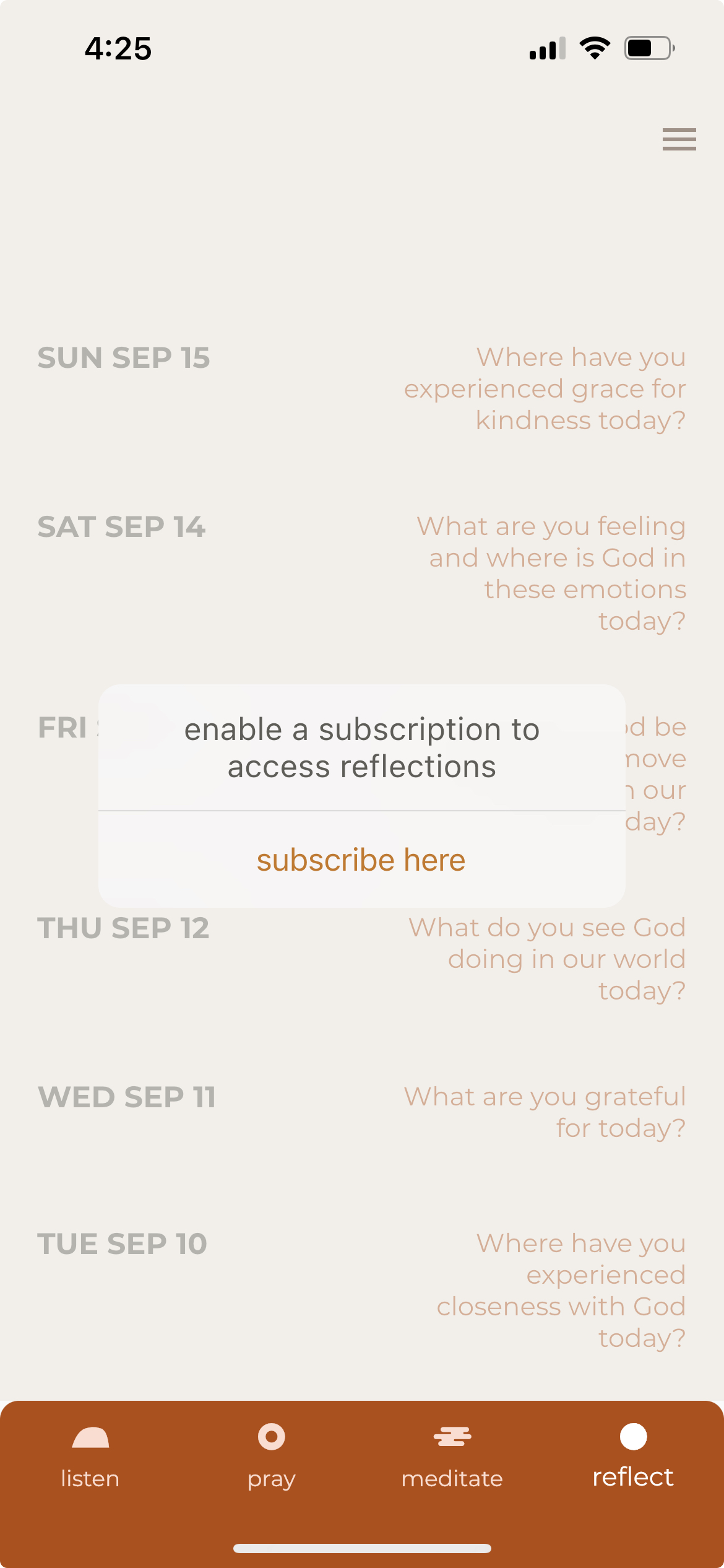 image of curbside web app